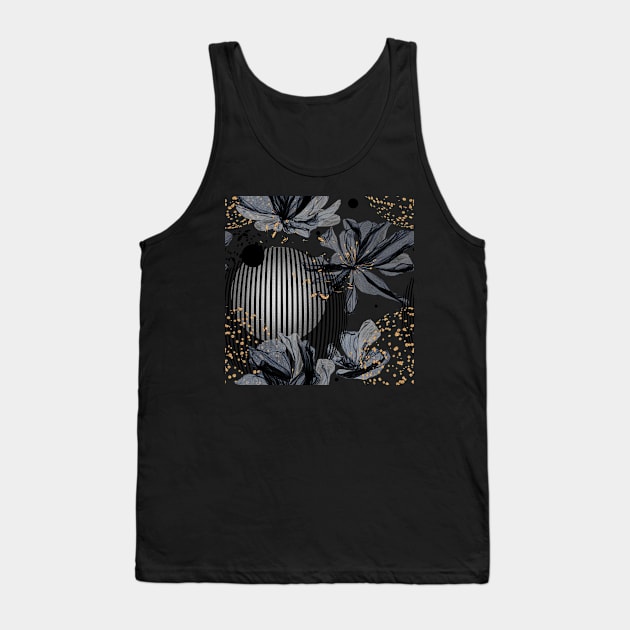 Flowers and Circles Tank Top by Cordata